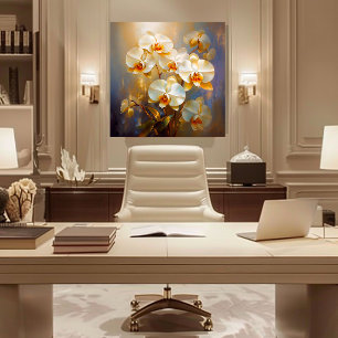 Impressão Em Tela Orquídeas