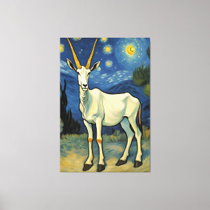 Impressão Em Tela Oryx numa noite estrelada