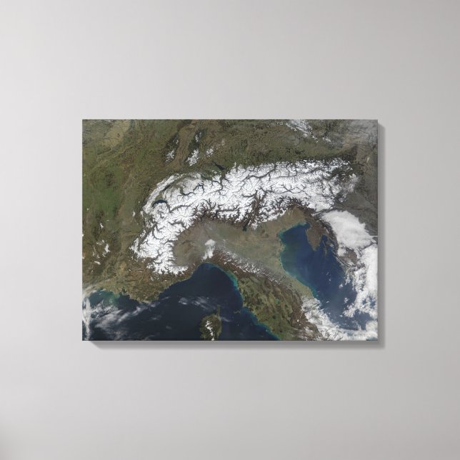 Impressão Em Tela Os Alpes (Frente)