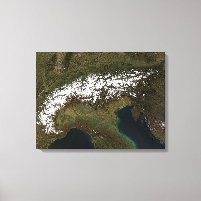 Impressão Em Tela Os Alpes 3 (Frente)