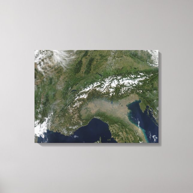 Impressão Em Tela Os Alpes 4 (Frente)