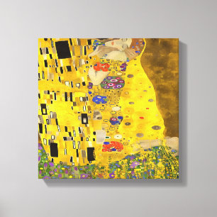 Impressão Em Tela Os Amantes Beijam Pintura Acrílica De Arte Bela