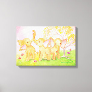 Impressão Em Tela Os amigos são maravilhosos--Os elefantes sabem!