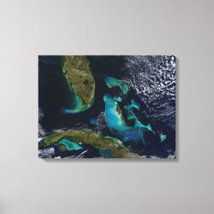 Impressão Em Tela Os Bahamas, o Florida, e a Cuba