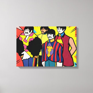 IMPRESSÃO EM TELA OS BEATLES-SUBMARINO AMARELO 5