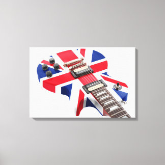 Impressão Em Tela OS BRITÂNICOS VÊM O GUITAR 16x24