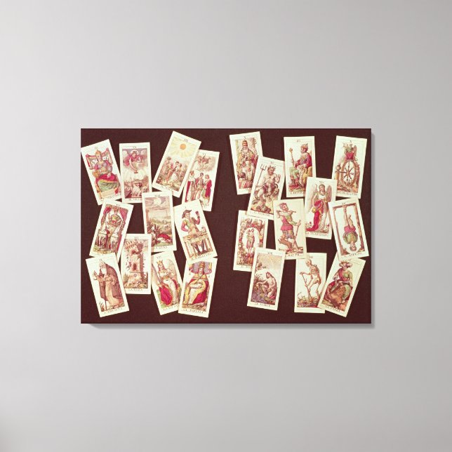 Impressão Em Tela Os cartões de tarô da Grande Arcana (Frente)