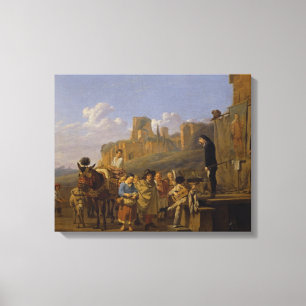 Impressão Em Tela Os Charlatans italianos, 1657