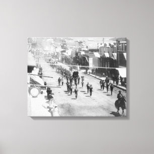 Impressão Em Tela Os cidadãos da palha comemoram uma conclusão de 