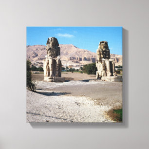 Impressão Em Tela Os Colossi de Memnon, estátuas de Amenhotep