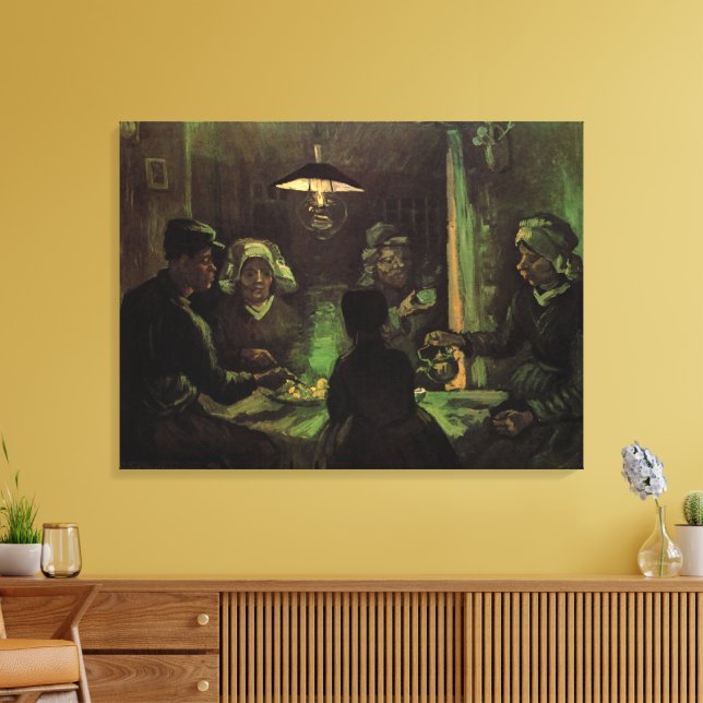 Impressão Em Tela Os Comedores de Batata por Vincent van Gogh (Insitu(Sala de estar))