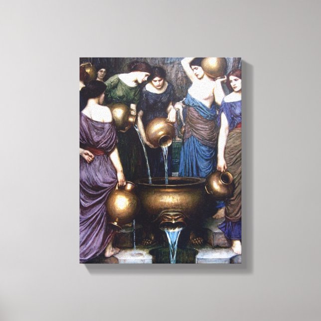 Impressão Em Tela Os Danaides de John William Waterhouse (Frente)