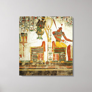 Impressão Em Tela Os deuses Osiris e Atum, do túmulo de