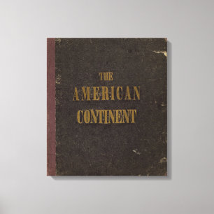 Impressão Em Tela Os Estados Unidos americanos do continente