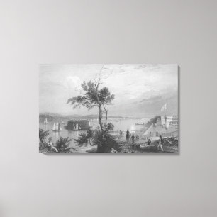 Impressão Em Tela Os estreitos de Fort Hamilton