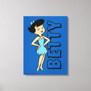 Impressão Em Tela Os Flintstones   Betty Rubble