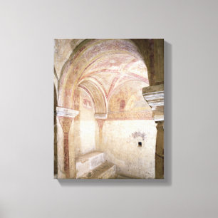 Impressão Em Tela Os fresco de Carolingian na cripta interna