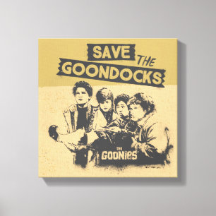Impressão Em Tela Os Goonies "Salvem As Docks"