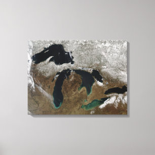 Impressão Em Tela Os grandes lagos 3