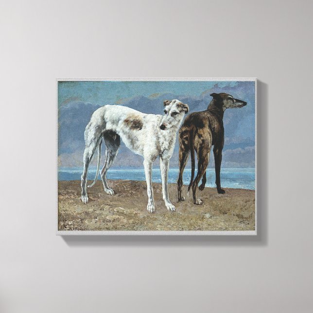 Impressão Em Tela Os Greyhounds do Comte de Choisel (Frente)