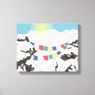 Impressão Em Tela Os Himalayas