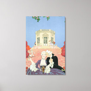 Impressão Em Tela Os Indolentes, ilustração de 'Fetes Galantes'