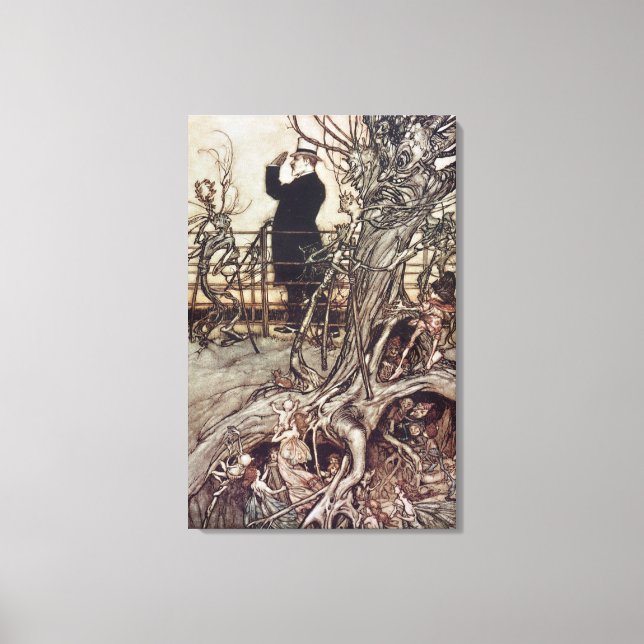 Impressão Em Tela Os Jardins Kensington estão em Londres (Frente)