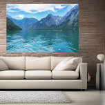 Impressão Em Tela Os Königssee na Baviera, Berchtesgaden<br><div class="desc">Para todos aqueles que amam a Berchtesgadener Land e a Baviera,  montanhas e lagos! Vista dos Königssee no meio das montanhas - fotografia da paisagem.</div>