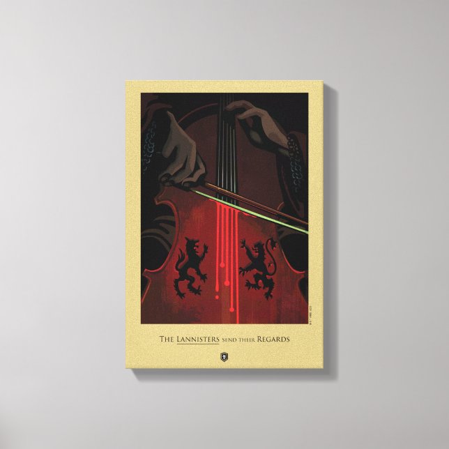 Impressão Em Tela Os Lannisters Enviam Seus Regozijos (Frente)