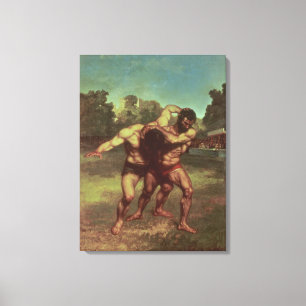 Impressão Em Tela Os Lutadores, 1853