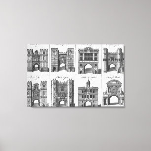 Impressão Em Tela Os Oito Portos da Cidade de Londres