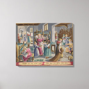 Impressão Em Tela Os Ovos Atcham em Vermes, eles estão cobertos por