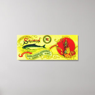 Impressão Em Tela Os salmões do guardião podem a baía de