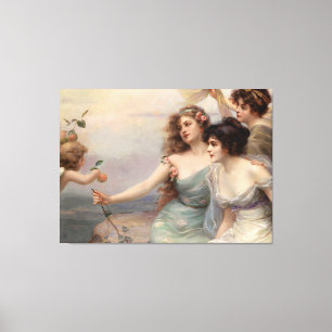 Impressão Em Tela Os Três Graves de Edouard Bisson