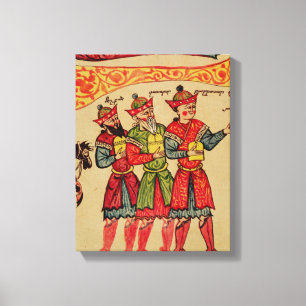 Impressão Em Tela Os Três Magos, detalhes da Natividade