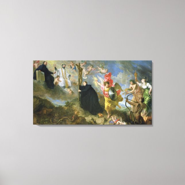 Impressão Em Tela Os votos do Santo Aloysius de Gonzaga (Frente)