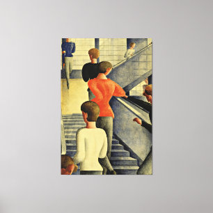 Impressão Em Tela Oskar Schlemmer - Bauhaus Stairway