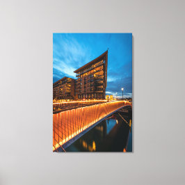 Impressão Em Tela Oslo à noite, Noruega