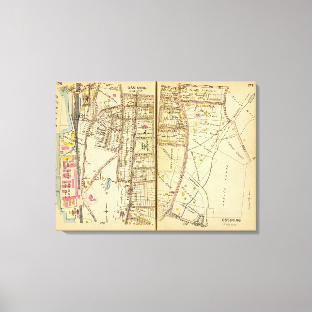 Impressão Em Tela Ossining, Nova Iorque (Frente)