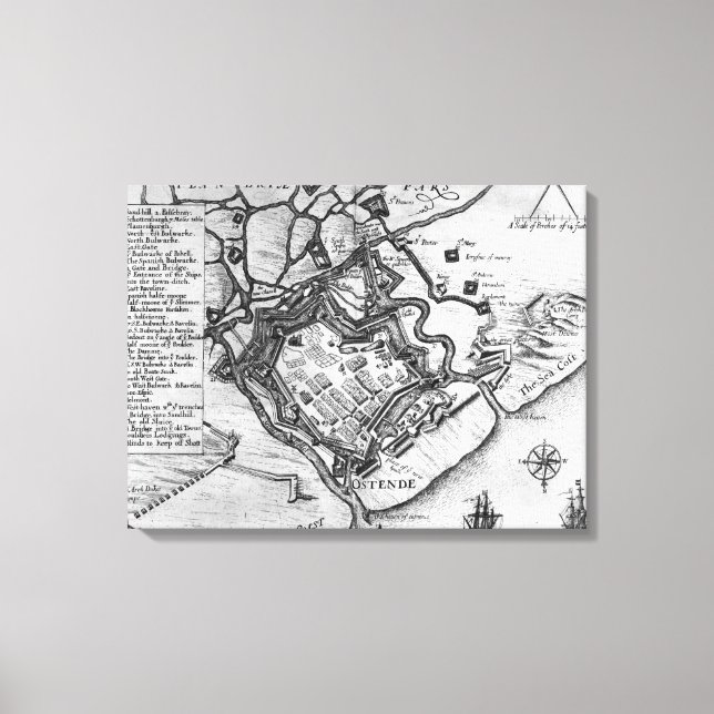 Impressão Em Tela Ostende, dos Comentários (Frente)