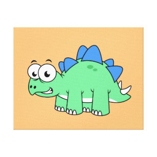 Impressão Em Tela Ótima Ilustração De Um Estegossauro. 2