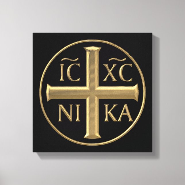 Impressão Em Tela Ouro "3-D" Jesus Cristo: Conquistadores (Frente)