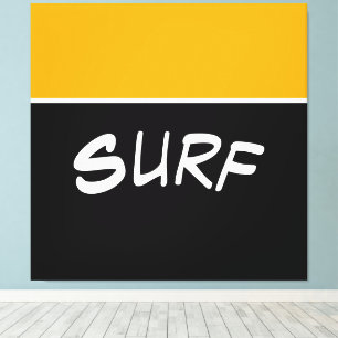 Impressão Em Tela Ouro Brilhante surf Brilho Amarelo - Bloqueio Pret