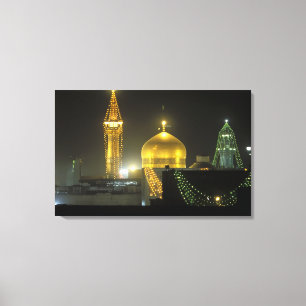 Impressão Em Tela Ouro do Complexo Sanitário de Imam Reza em