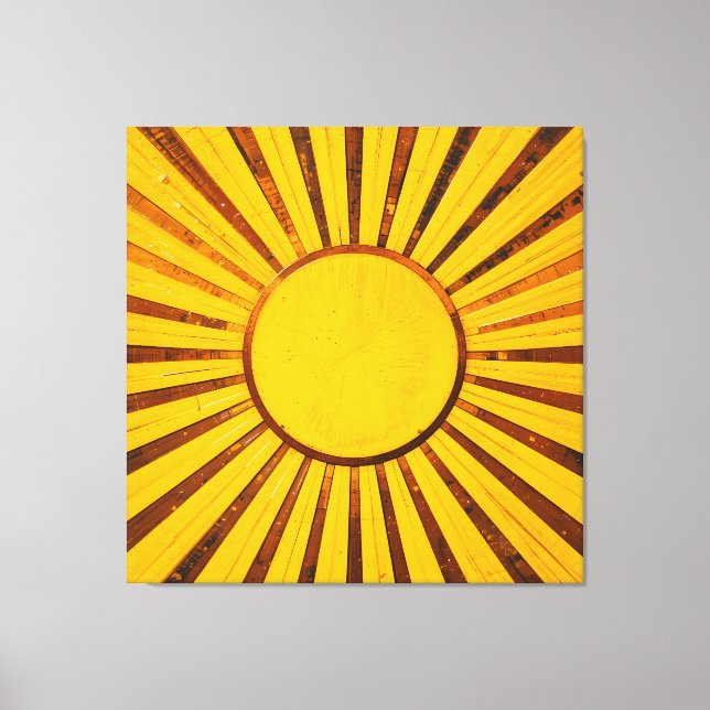 Impressão Em Tela Ouro Sunburst (Frente)