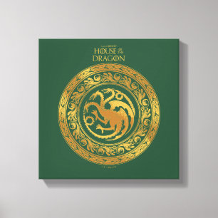 Impressão Em Tela Ouro Targaryen Crest