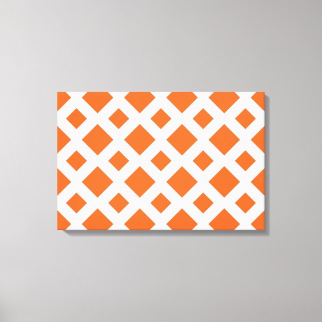 Impressão Em Tela Ouros Laranja em Branco (Frente)