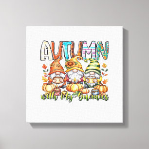 Impressão Em Tela Outono Com Meus Gnomos Camiseta Clássica.png