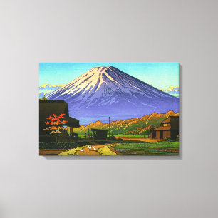 Impressão Em Tela Outono no Funatsu Mt Fuji Kawase Hasui 1953 Poster