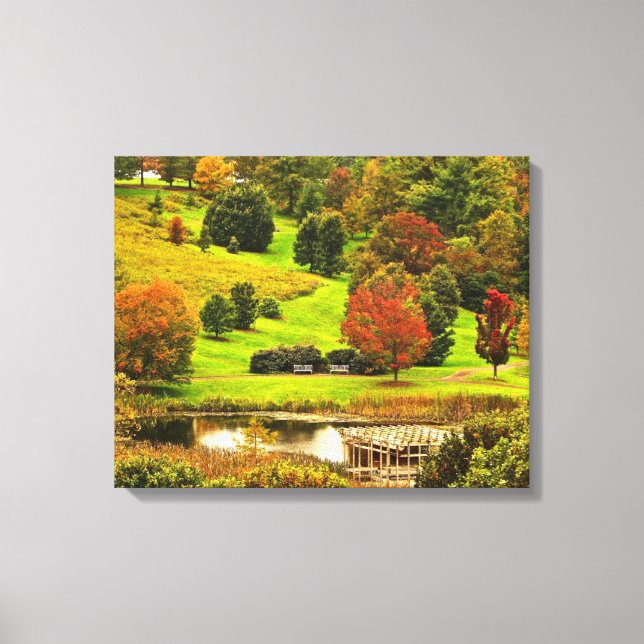 Impressão Em Tela Outono no Parque (Frente)